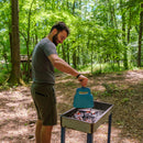 Outdoor Portable Fan Camping BBQ Picnic Hand Crank Air Blower Fan Cooking Tool