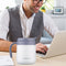 350ml Stainless Steel Vacuum Flask Handle Lid Portable Water Cup (White)