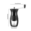 Coffee Bean Mill Adjustable Knob Setting Manual Coffee Grinder Ceramic ABS