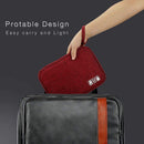 Travel Watch Band Storage Bag Earphone Data Cable Strap Organizers (Red) Newly