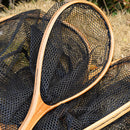 Folding Handheld Lure Stream Fishing Hand Net with Rope Outdoor Fishing Tackle