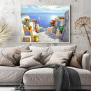 Full Embroidery Stamped Santorini 11CT Needlework DIY Cross Stitch Kits Decor