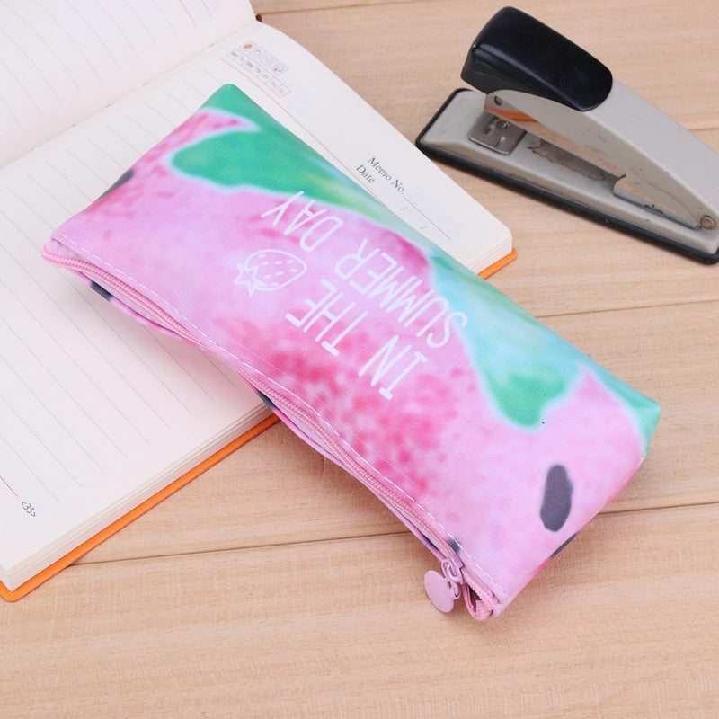 Pencil Storage Bag Waterproof Glasses Holder Organizer Stationery Case(B)