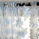 Curtain Living Room Bedroom Home Door Window Curtain (Light Blue)