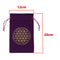 Constellation Star Moon Tarot Game Card Storage Bag (Purple Flower of Life)