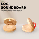1pcs Spanish Flamenco Wooden Castanets Percussion Rhythm Musical Instrument*