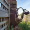 Art Hanging  Metal  Peeping Cow Ornaments Outdoor Garden Adornment Decor hot.