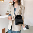 Lady Casual Scrub PU Shoulder Crossbody Bags Plush Handle Travel Clutches Totes