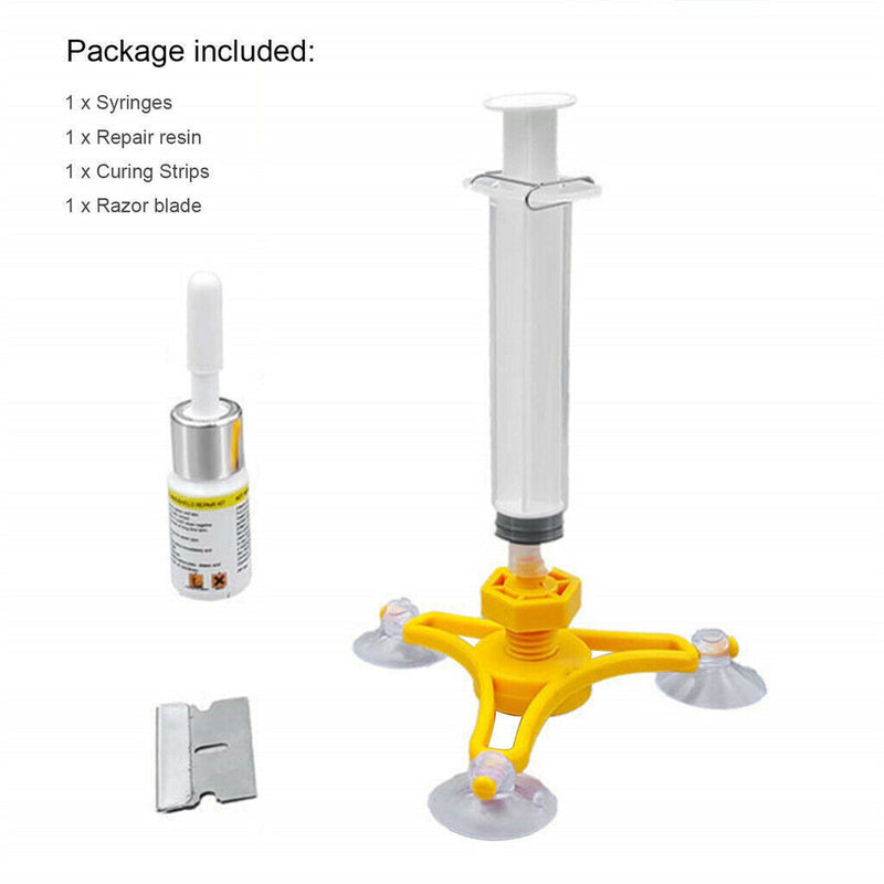Professional Quality Windshield Repair Glass Corrector 2Q6W F5 Set Q2E2