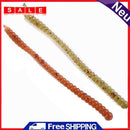 10pcs 3g/13.5cm Soft Silk Caterpillar Sea Fishing Attracts Lifelike Artificial Bait