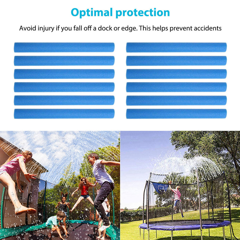 Trampoline Poles Cover - 40cm Trampoline Pole Padding Foam Sleeve 12 Pcs