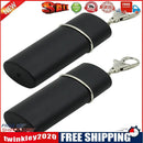 2pcs Portable Pocket Ashtray Ash Holder Smoking Ash Tray w/Keychain (Black)