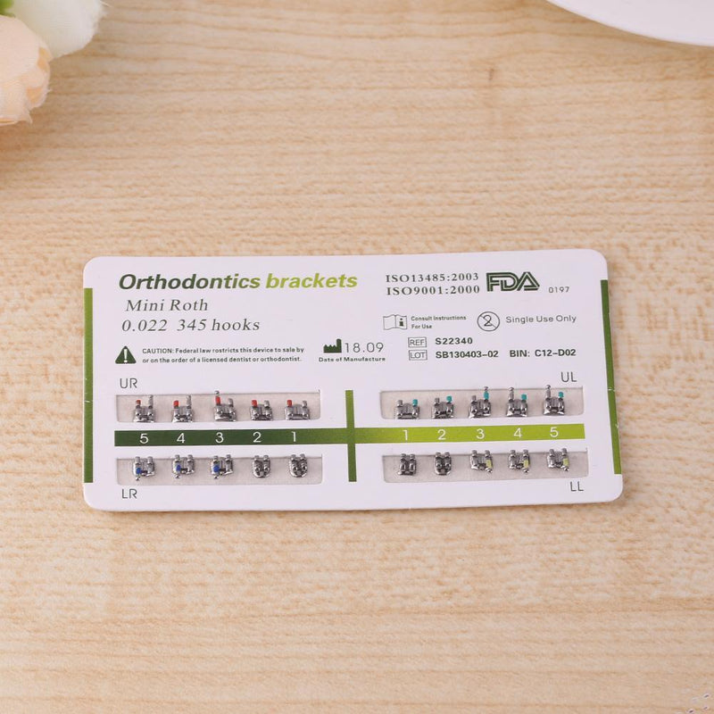 1 Set Dental Tools Orthodontic Metal Bracket Mini Straight Wire Stand Newly