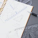 Math Measuring Stencil Geometric Ruler Drawing Templates Function Drawing Tool