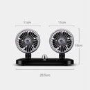 Two Speed Control Double-head Fan Cooling Air Circulator Car Fan Summer Cooling