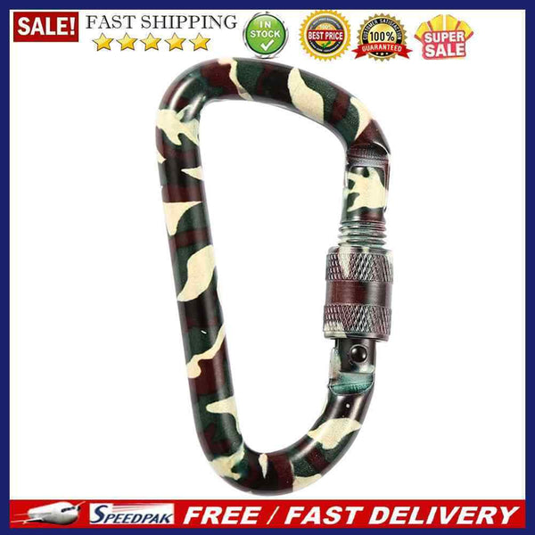 Mountaineering Fast Hang Buckle D-Ring Keychain Clip Keyring Hook Carabiner Tool