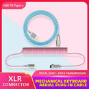 Mechanical Keyboard Aviator Cable Coiled Type-C USB Aviation Connector Wire