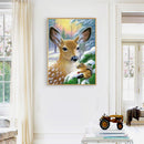 DIY Full Round Drill Rhinestone Diamond Painting Deer and Squirrels Handwork Art