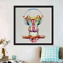 5D DIY Full Drill Diamond Painting Music Frog Embroidery Craft Kit Home Wall Art