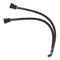 CPU PC Case Fan 4 Pin Extension Y Splitter Cable 4 Pin to 3/4 Pin (Black)
