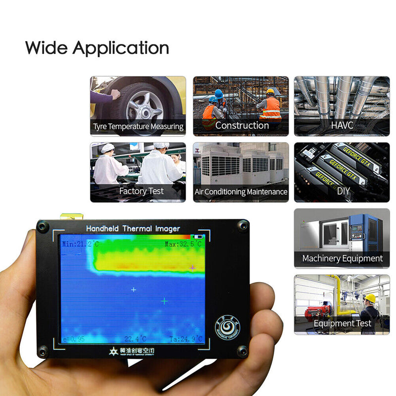 LCD Digital Infrared Thermal Imager Temperature Sensor Thermograph Camera Newly
