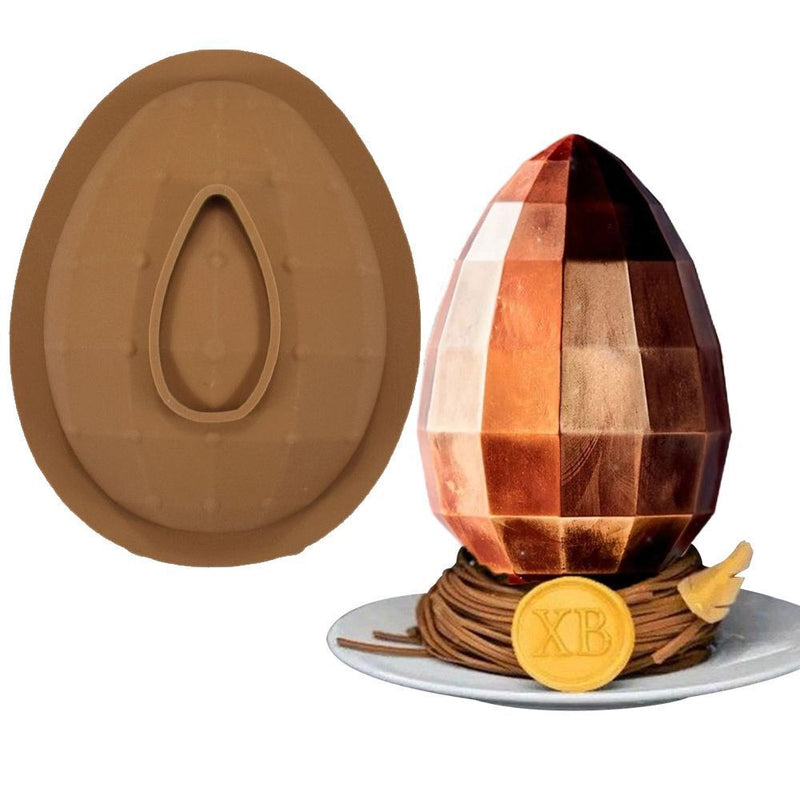 Diamond Half Egg Chocolate Molds Mousse Mould Easter Egg Silicone Mold