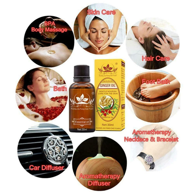 Extract Spa Skin Care Essential Oil Lymphatic Drainage Ginger Oil Body Massage