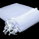 Jewelry Packing Drawstring Pocket Gift Bags Organza Gauze Sachet White Pouches