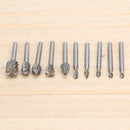 10pcs HSS Routing Router Bits For &Rotary,Engraving,Wood Working Tool Newly