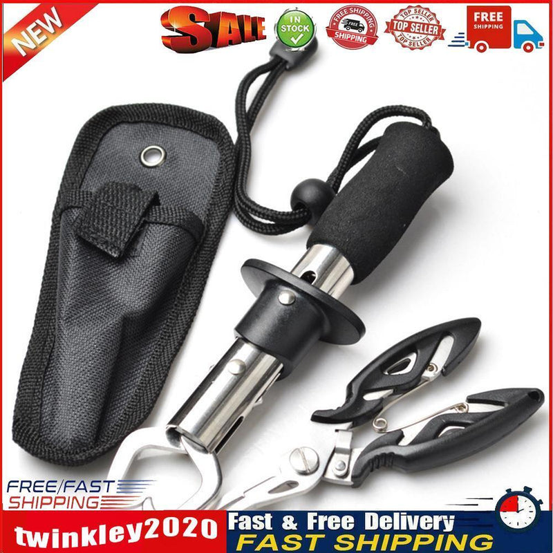 Stainless Steel Control Scissor Snip Fishing Grip Set Nipper Clamp Cutter Newly