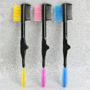 3x Double-Ended Eyebrow Eyelash Brushes with Safe Round Comb Teeth Cosmetic Tool