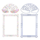2pcs Rainbow Frame Metal Cutting Die Embossing Stencil for DIY Scrapbooking