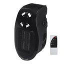 PORTABLE ELECTRIC HEATER UK PLUG IN WALL FAN HEAT SETTING 500W REMOTE CONTROL