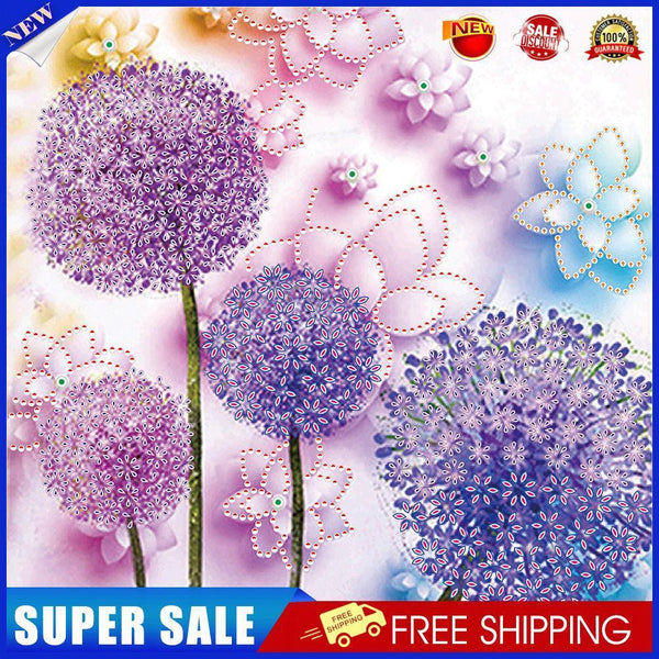 5D DIY Art Dandelion Part Special Shaped Drill Diamond Painting Kit (YX044)