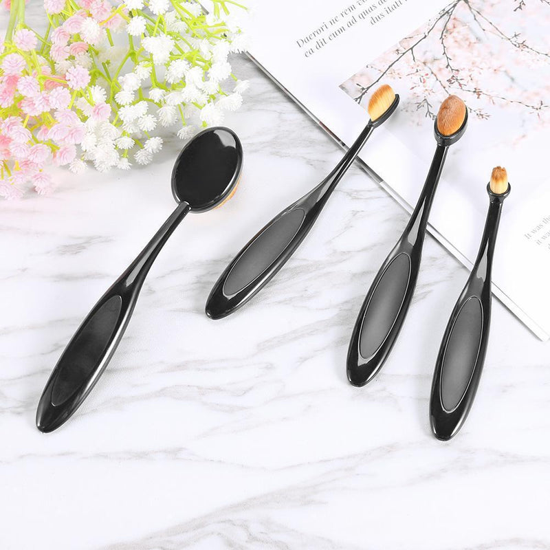 5PCS Beauty Toothbrush Shaped Foundation Energy Makeup Nylon Puff Brushes W