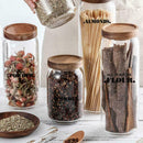 132Pcs Kitchen Pantry Labels Transparent Waterproof Labels DIY Jar Stickers