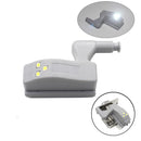 LED Inner Hinge Lamp Under Cabinet Kitchen Bedroom Bedside Light (White) Newly