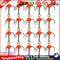 10pcs Ice Fishing Sharpened Treble Hooks Carbon Steel Mini Hook Red (10) Newly