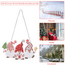 DIY Applique Diamond Three Gnomes Wall Hanger Acrylic Craft Door Pendant Newly