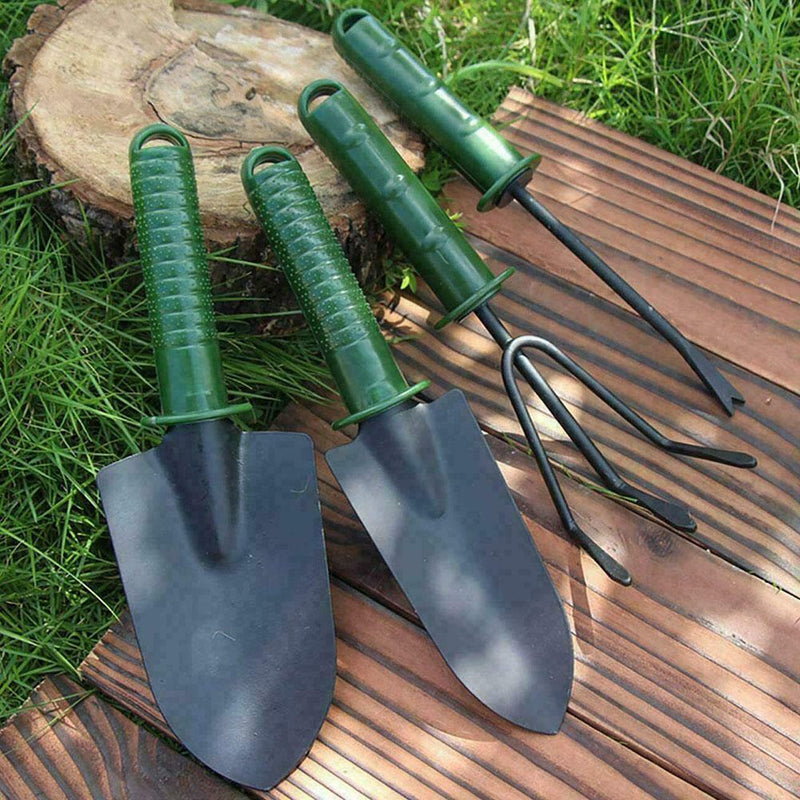 4pcs Garden Tools Set Trowel Rake Shovel Heavy Duty k Ergonomic X1V8 Metal S7S7