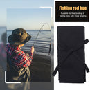 #A Soft Cotton Portable Dual Layer 120cm/140cm Thickened Fishing Rod Carrier Bag