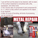 AB Glue Metal Repair Glue Cast Iron Steel Strength Repairing Adhesive Glue Tool
