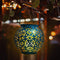 Creative Solar LED Iron Art Hollow Lantern Light Outdoor Decor Lighting Lamp
