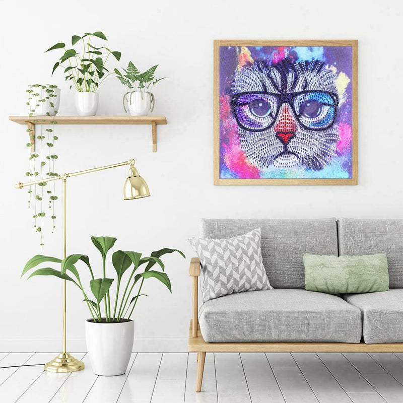 5D DIY Special-shaped Diamond Painting Animal Cross Stitch Rhinestone Home Decor