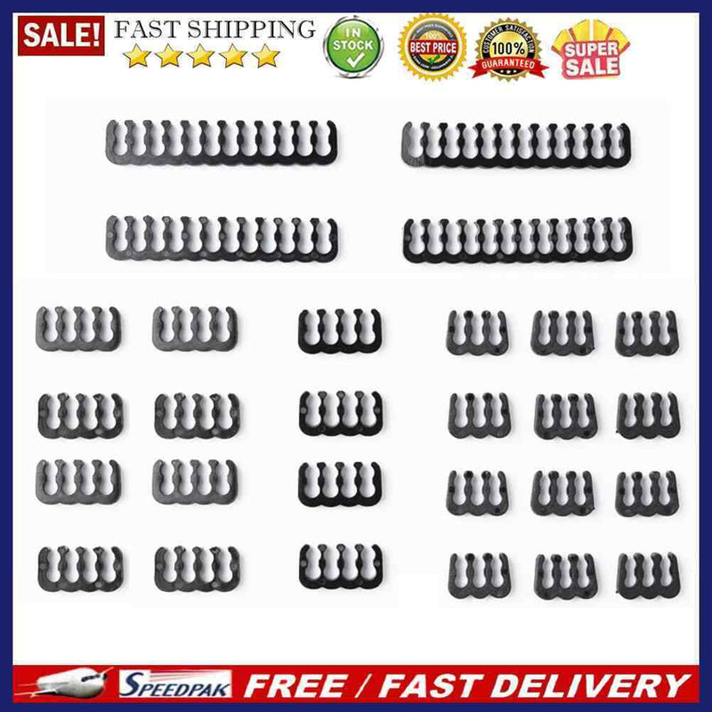 24pcs 6/8/24 Pin Cable Comb Organizer Clamp for 3.0-3.6mm PC Power Cables Wiring