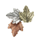 Women Party Leaves Brooch Pin Maple Leaf Brooches Lapel Brooch Corsage Pins