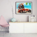 5D DIY Full Round Drill Diamond Painting Car Kit Home Decoration Art Craft