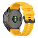Silicone Watch Strap Bracelet for Garmin Fenix 6X/Fenix 6X Pro (Yellow) Newly