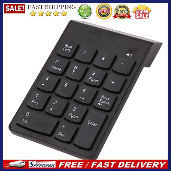 Wireless Numeric Keypad Numpad 18 Keys Digital Keyboard for Accounting Teller