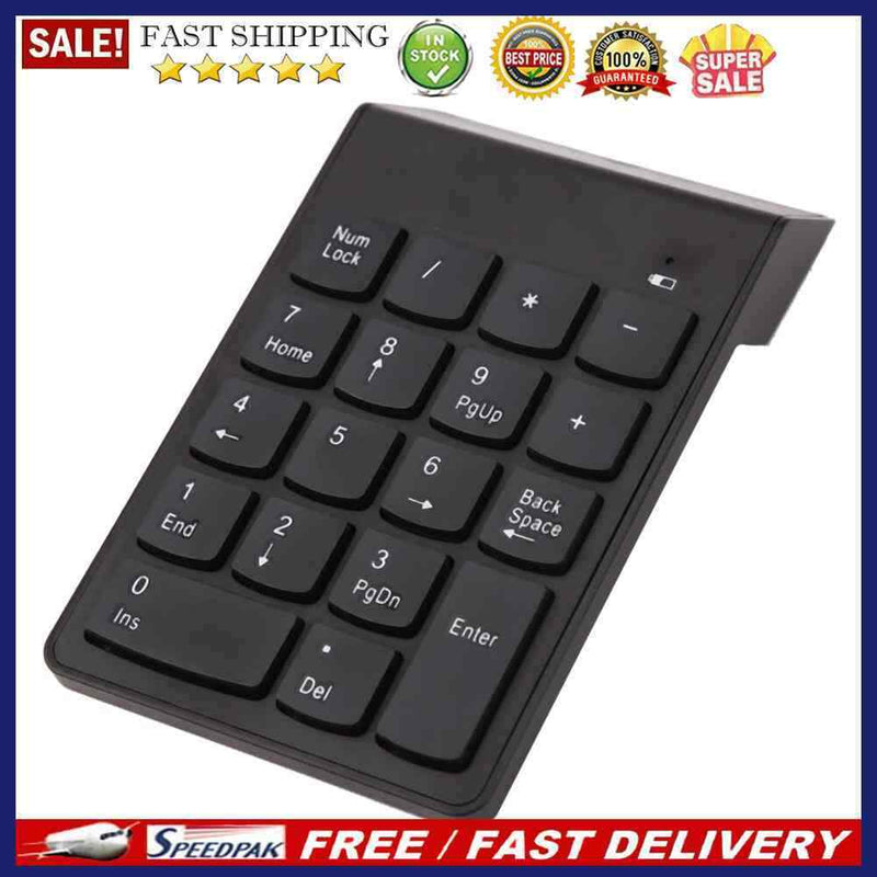 Wireless Numeric Keypad Numpad 18 Keys Digital Keyboard for Accounting Teller